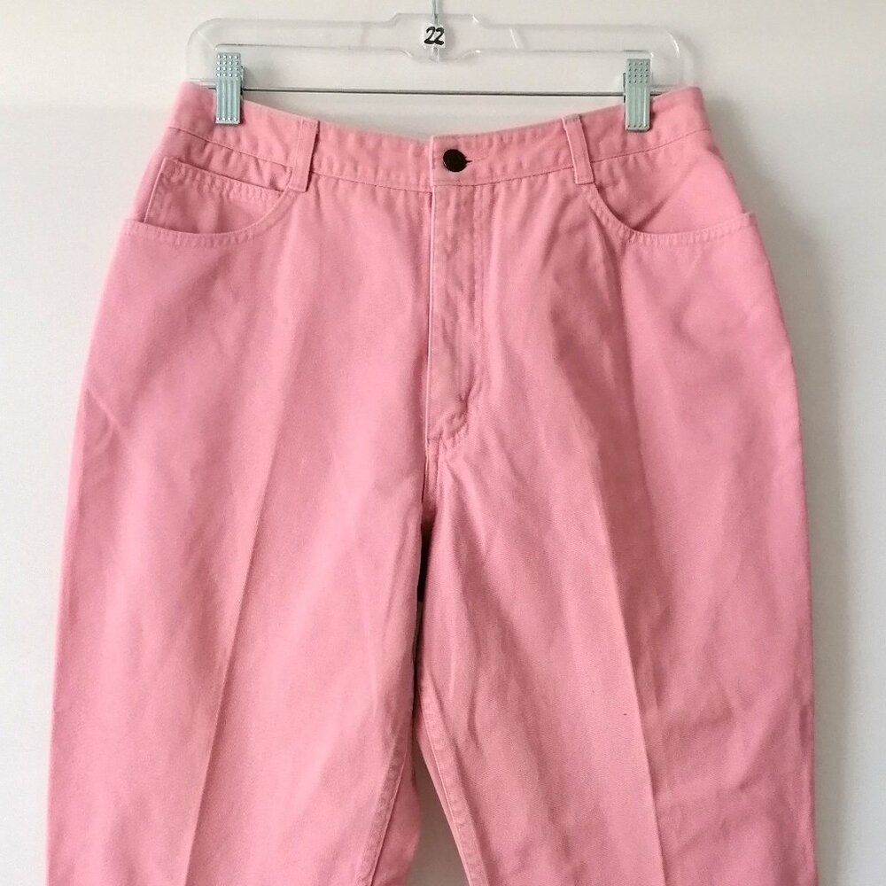 Vintage Talbots Pink 5-Pockes Denim High Rise Mom Jeans Petites Size 14 - Picture 3 of 7